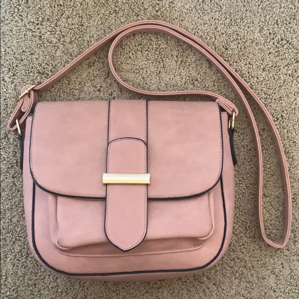 Peach crossbody purse